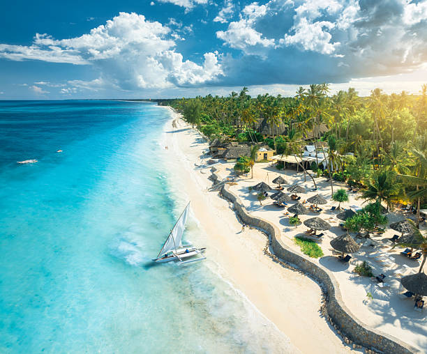 Family beach time in Zanzibar after safari
